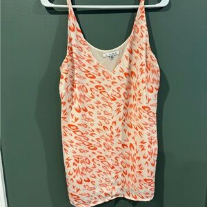 CAbi Women's Vibrant Orange and Cream Camisole